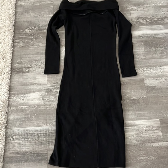 Zara Black Soft Sweater Midi Dress - Picture 9 of 9